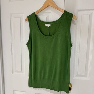 NWT XL Joseph A Green Knit Vest New layering essential new